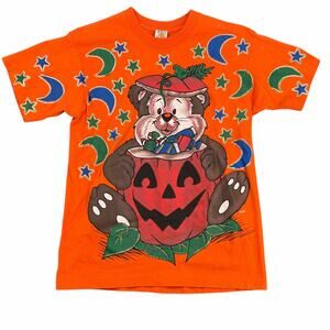 Vintage 90’s Happy Halloween Freeze 1996 Single Stitch T-Shirt 
Large